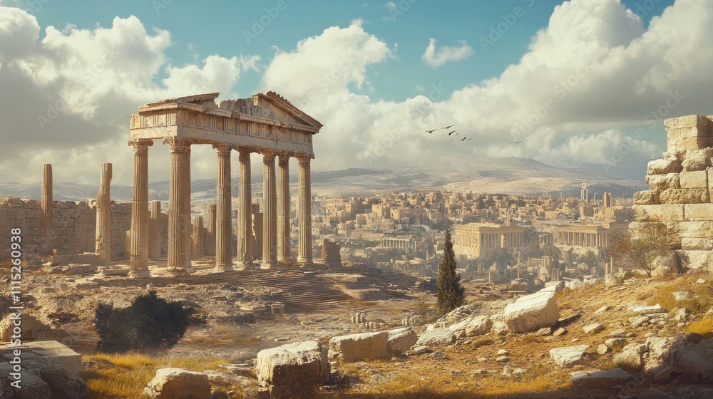 Fototapeta premium Ancient Ruins of Palmyra, Syria