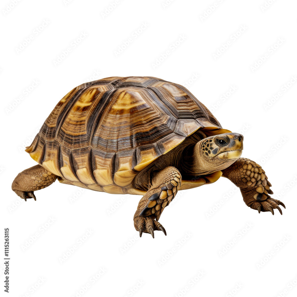 Fototapeta premium color turtle isolated on white
