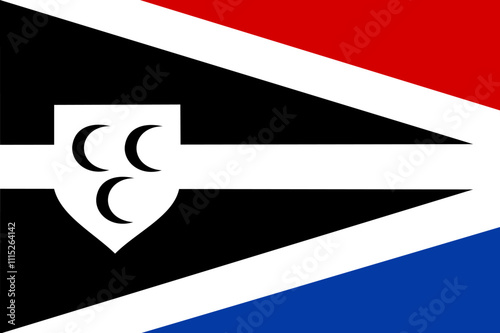 Flag of Krimpen aan den IJssel Municipality (South Holland or Zuid-Holland province, Kingdom of the Netherlands, Holland)