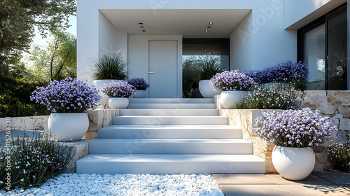 Modern Home Entrance: Steps...