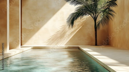Serene Poolside Minimalist ...