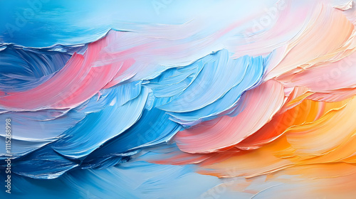 Abstract Impasto Painting B...