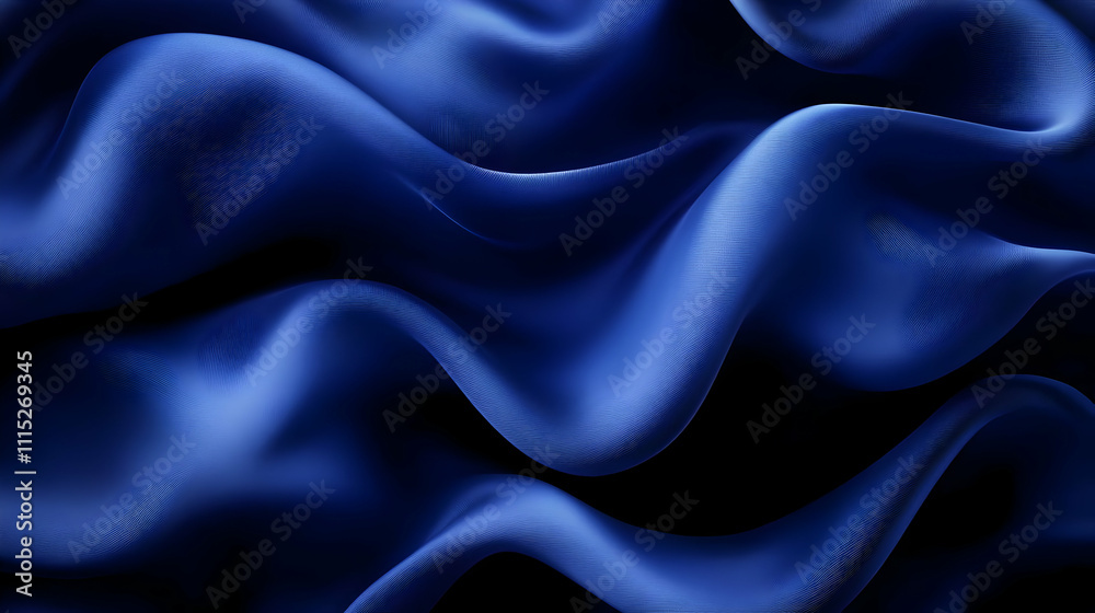Fototapeta premium Blue Abstract Fabric Background