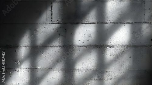 Concrete Wall with Light an...