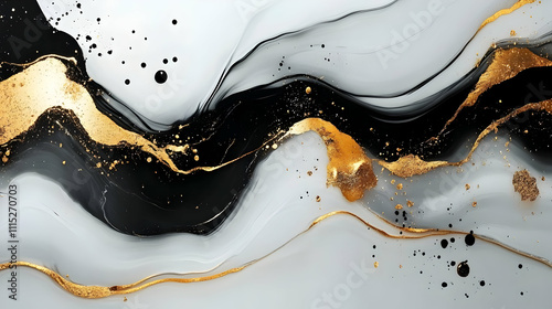 Abstract Black, White, and ...