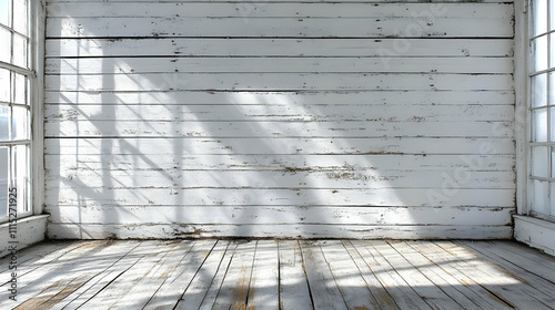 Sunlit Rustic Room: Whitewa...