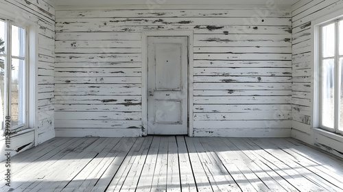 Whitewashed Wood Room: Rust...