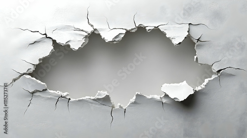 Cracked Wall: Abstract Text...