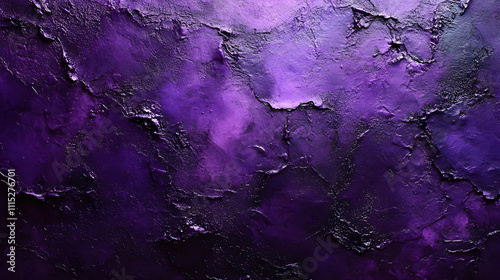 Deep Purple Textured Wall: ...