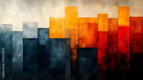 Abstract Color Blocks:  A V...