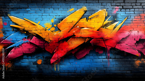 Vibrant Graffiti Art: Bold ...