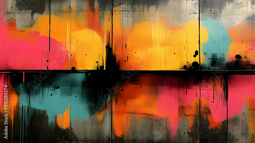 Vibrant Hues: Abstract Art ...