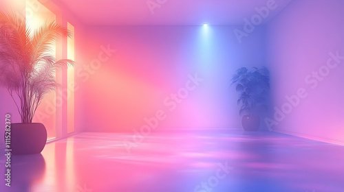 Serene Room: Plants, Lighti...