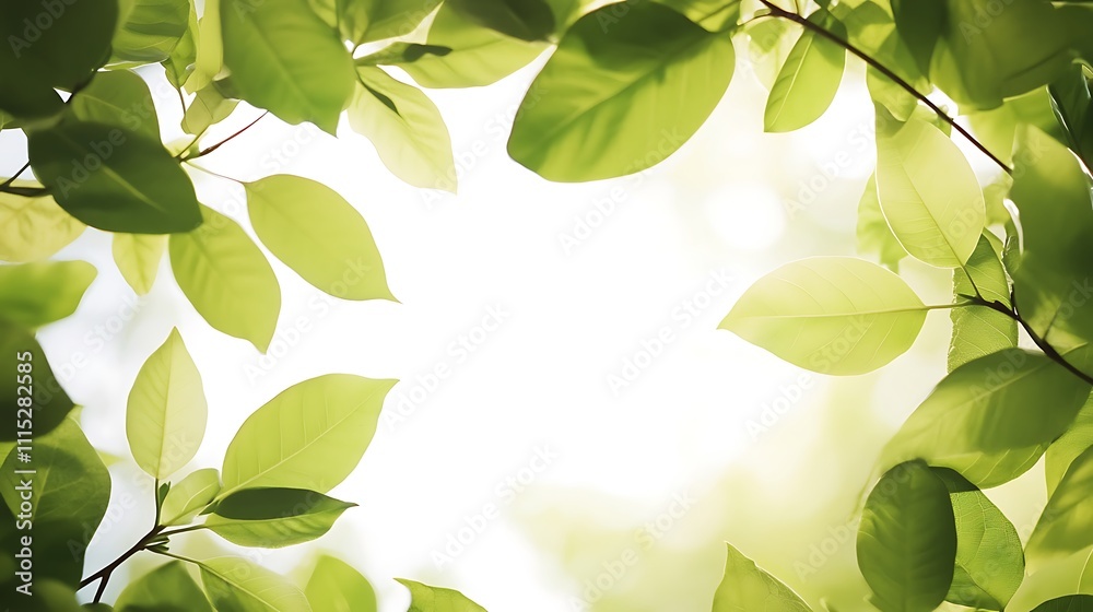 Obraz premium green leaves background