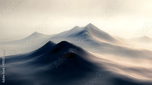 Abstract Mountain Landscape...