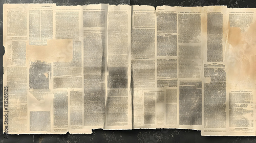 Old Vintage Newspaper Illus...
