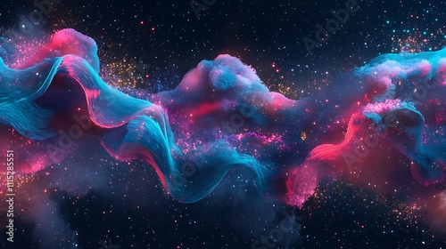 abstract background with glowing lines