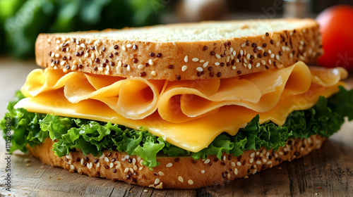Closeup of a Sandwich with ...