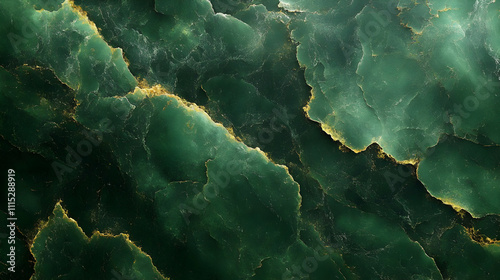 Emerald Gold Marble Texture...