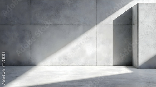 Modern Concrete Room 3D Ill...