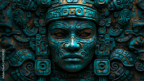 Ancient Stone Mask: Teal & ...