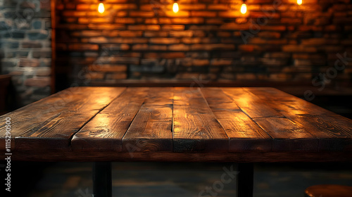 Rustic Wooden Table Top wit...