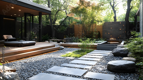 Serene Zen Garden Landscape...
