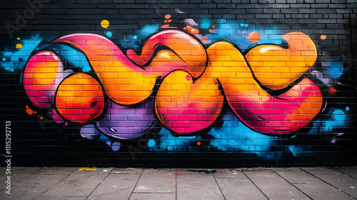 Vibrant Graffiti Art: Bold ...