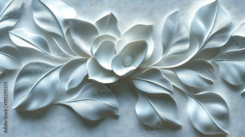 Elegant 3D Floral Wall Art ...