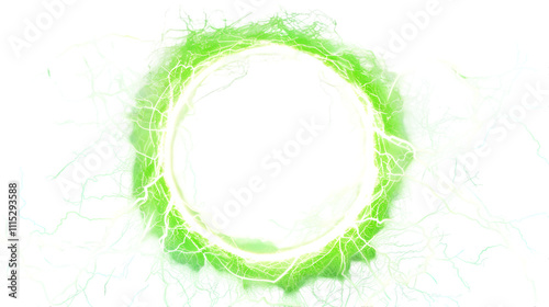 glowing red abstract ring electric particle glow light effect hologram circle, isolated on a transparent background