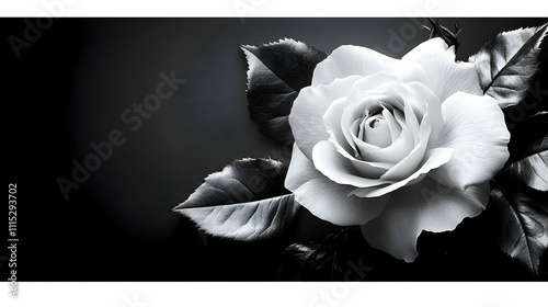 Elegant Monochrome Rose: Be...