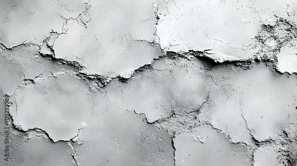 Obraz premium Cracked Concrete Wall Texture - Abstract Background