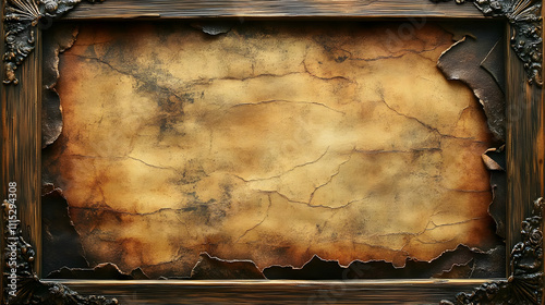 Aged Frame Encases Antique ...