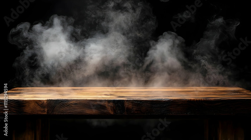 Mystic Smoke Above Wooden T...