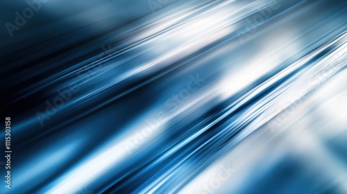 Abstract Blue and White Diagonal Lines Background