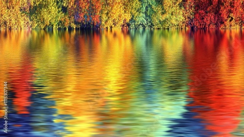 Autumn Reflections in Still Water