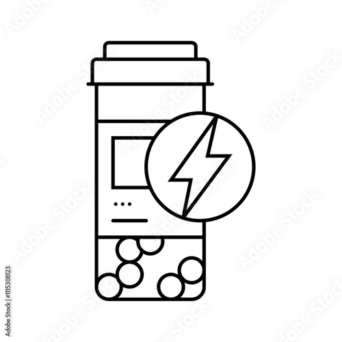 anesthetics medicines pharmacy line icon vector. anesthetics medicines pharmacy sign. isolated contour symbol black illustration