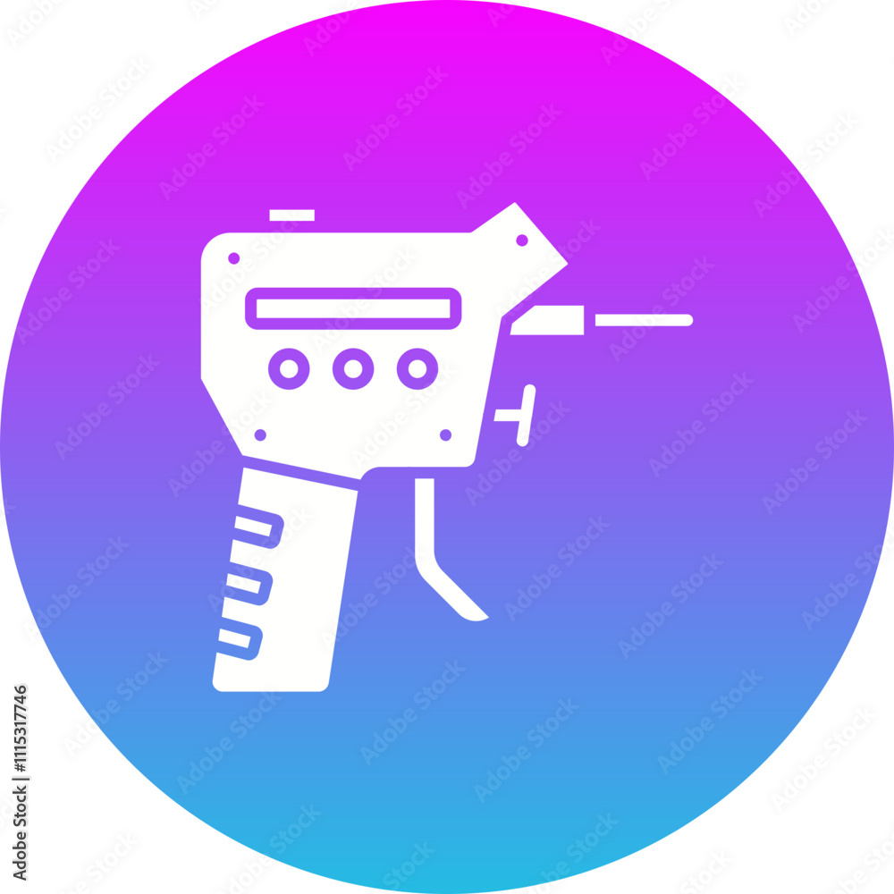 Obraz premium Lock Pick Gun Icon