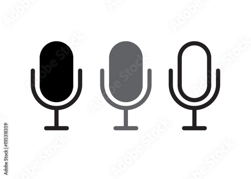 This is a simple microphone icon.