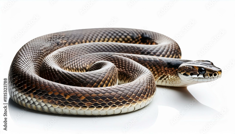 Fototapeta premium snake isolated on white background