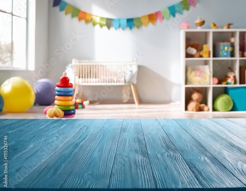 A colorful and cheerful children’s playroom with pastel decorations, soft lighting, playful toys, and festive elements that create a joyful and imaginative atmosphere