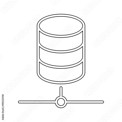 Data sharing icon in line style