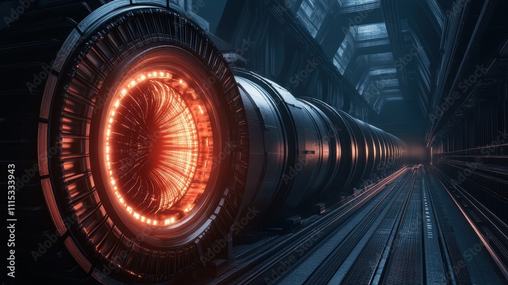 Fototapeta premium Futuristic Quantum Energy Manipulation: Harnessing the Power of Tomorrow's Technology