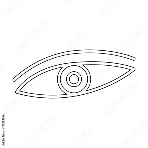 Eye icon in line style