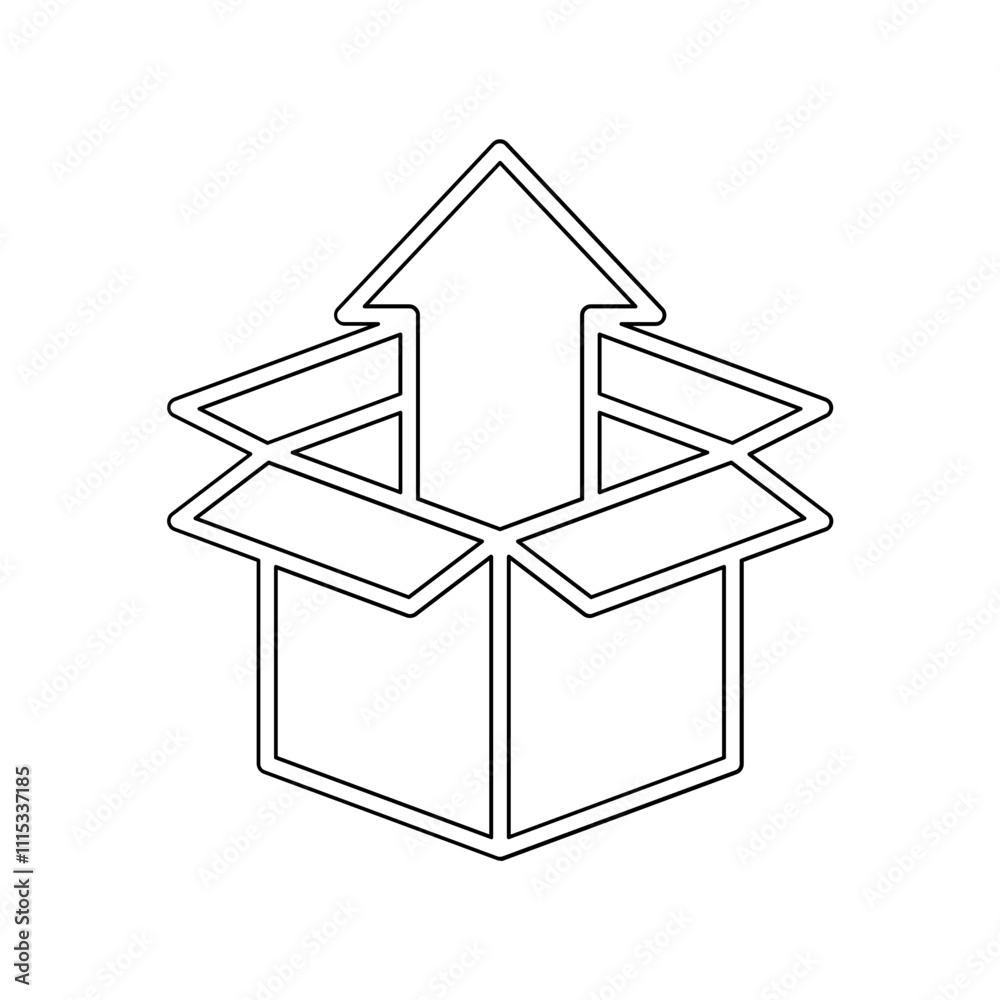 Start up icon in line style Start up icon in line style