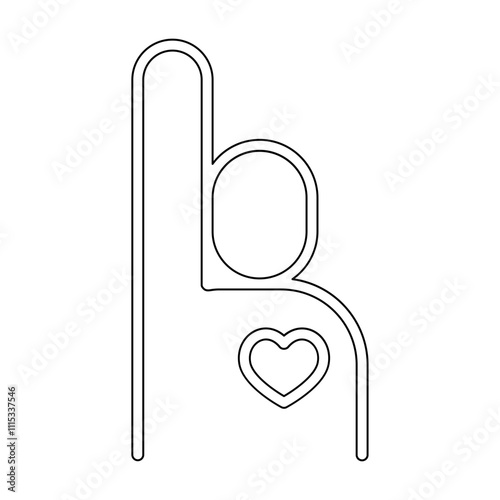 Volunteer icon in line style