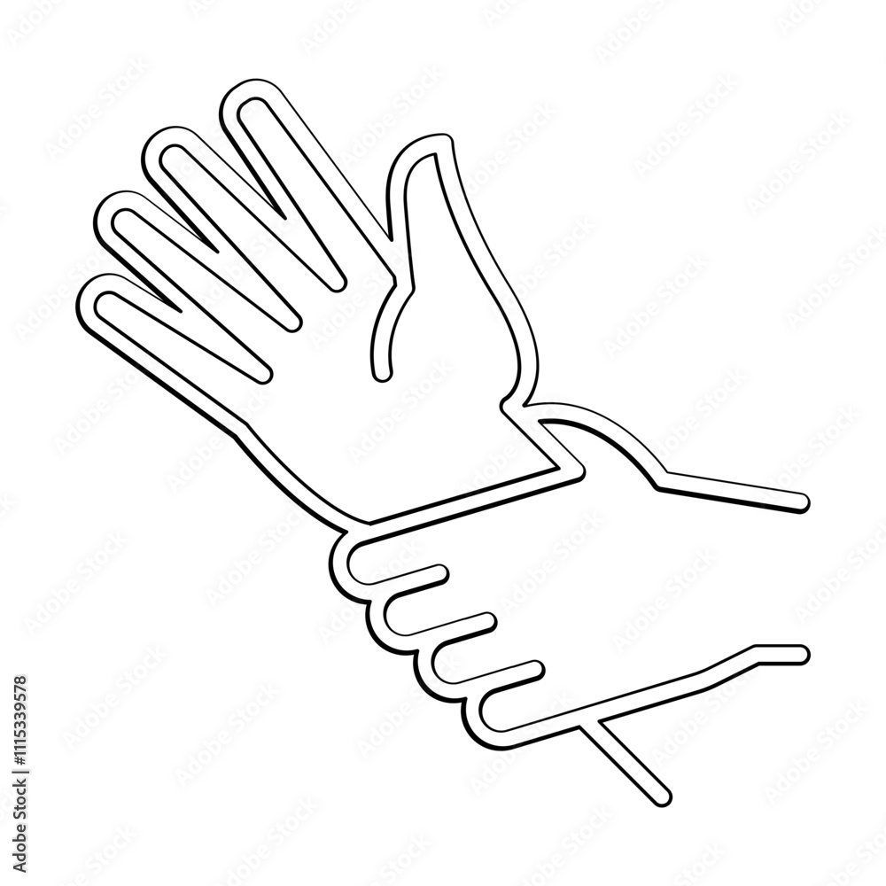 Obraz premium rape icon in line style