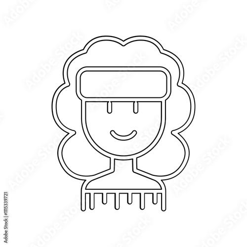 Conjuror icon in line style