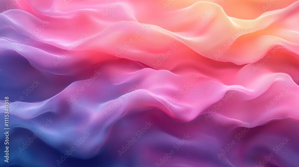 Fototapeta premium Abstract Pastel Waves Background