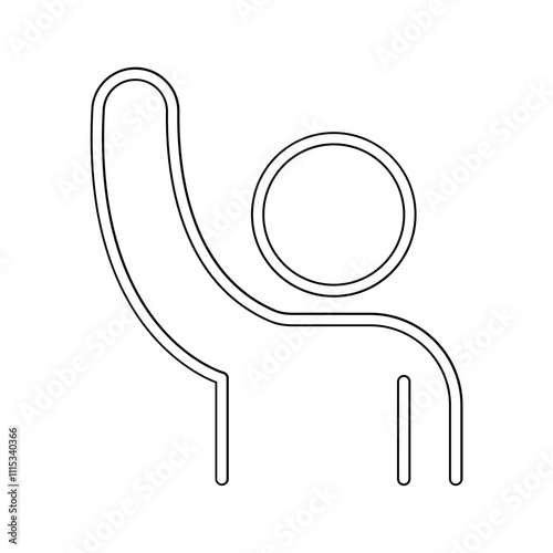 Vote icon in line style
